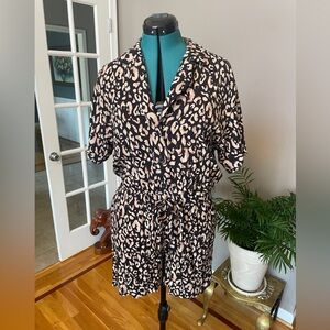 H&M Leopard Print Romper size large